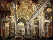 PANNINI, Giovanni Paolo Interior of Saint Peter's china oil painting artist
